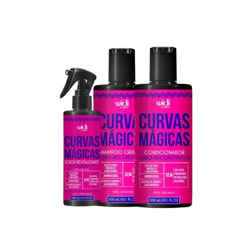 Kit Widi Care Curvas Mágicas Shampoo Condicionador e Sérum