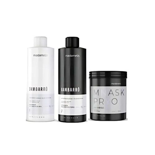 Kit Madamelis Bambarro Escova Progressiva Duo + Máscara Pro