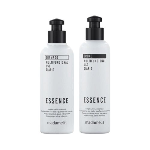 Shampoo Madamelis Kit e Creme Essence Uso Diário 250ml