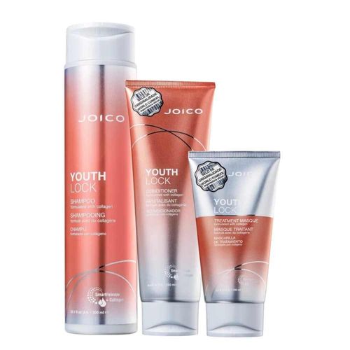 Kit Joico Youth Lock Shampoo + Condicionador + Máscara