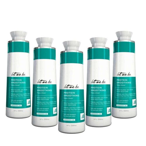 Kit Let Me Be Smoothing Treatment Escova Progressiva 5 x 1 L Kit Let Me Be Smoothing Treatment Escova Progressiva 5 x 1 L
