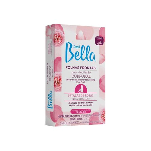 Depil Bella Folhas Depilação Corporal Pétalas de Rosas 16Un