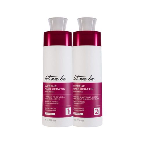 Kit Let Me Be Supreme Mask Keratin Alinhamento Capilar 1 L
