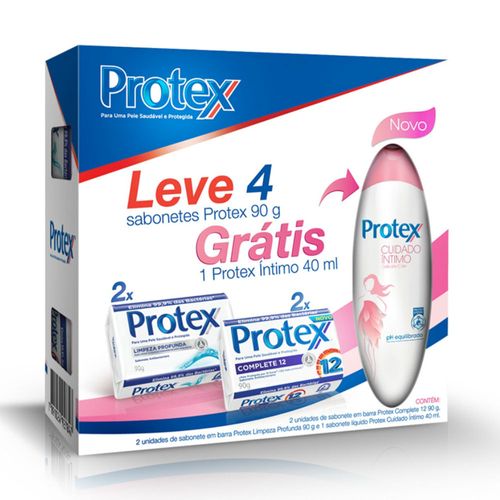 Kit-Protex-Leve-4-Sabonetes-90g-Gratis-Protex-Intimo-40ml-563692 Kit-Protex-Leve-4-Sabonetes-90g-Gratis-Protex-Intimo-40ml-563692