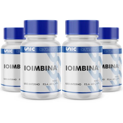 Kit 4 Ioimbina 5mg 60 caps