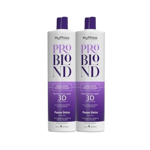 Kit MyPhios ProBlond 2 Realinhamento Capilar 1 Litro