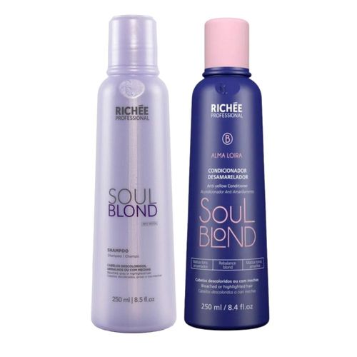 Kit Richée Soul Loira Shampoo + Condicionador 250 ml