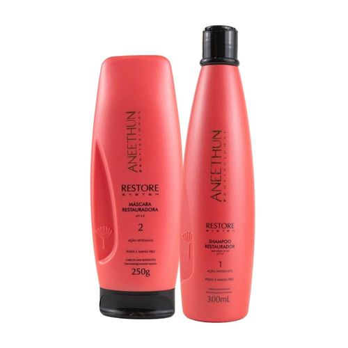Kit Aneethun Restore Shampoo 300 ml + Máscara 250 g