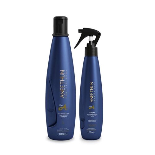 Kit Aneethun Linha A Shampoo 300 ml + Spray 150 ml