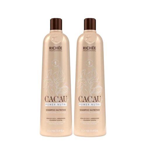 Kit Richée Cacau Power Nutri 2 Shampoo 1 Litro