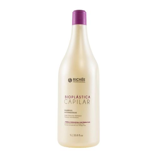 Shampoo Antirresiduo Richée Bioplástica Alinhamento 1000 ml
