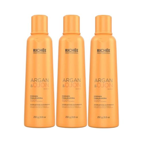 Kit Richée Argan e Ojon 3 Finalizadora Máscara 250 ml Kit Richée Argan e Ojon 3 Finalizadora Máscara 250 ml