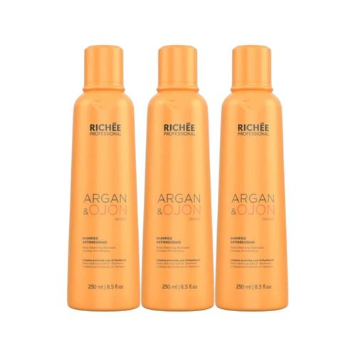 Kit Richée Argan e Ojon 3 Shampoo 250 ml