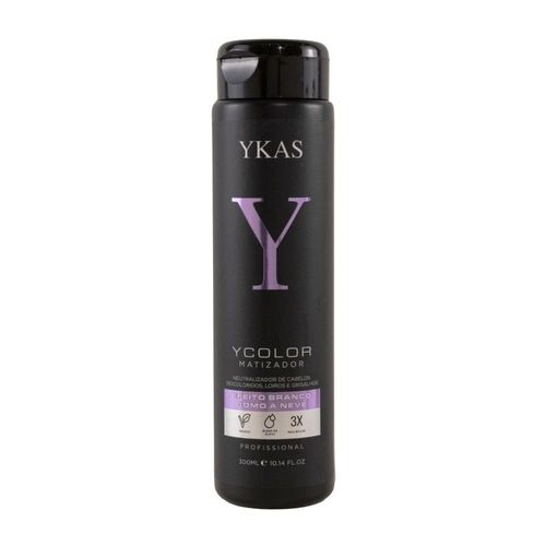 Máscara YKAS YColor Branco Como a Neve Cabelos Loiros 300 ml