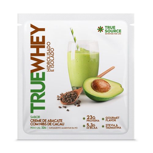 True Whey Protein Creme De Abacate Com Nibs De Cacau 32G
