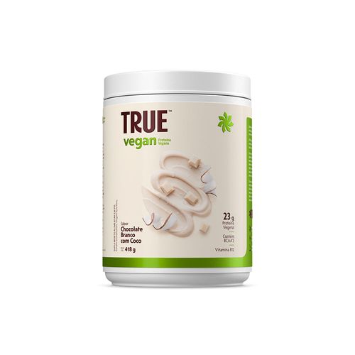 True Vegan Chocolate Branco Com Coco 418G
