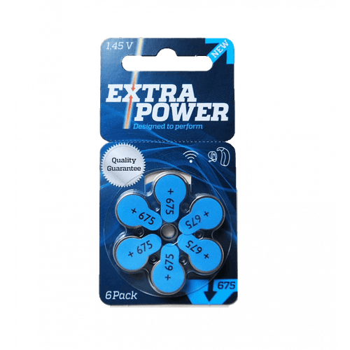 Pilha Power One Para Aparelho Auditivo Cartela C/6 unidades 675 Tam: 675 675