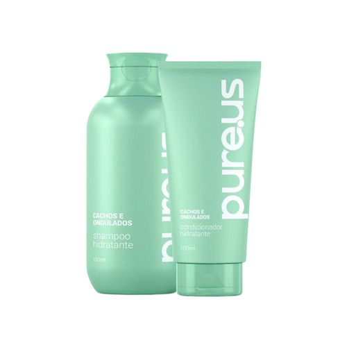 Kit Madamelis Pure Us Cachos Shampoo Condicionador 100 ml