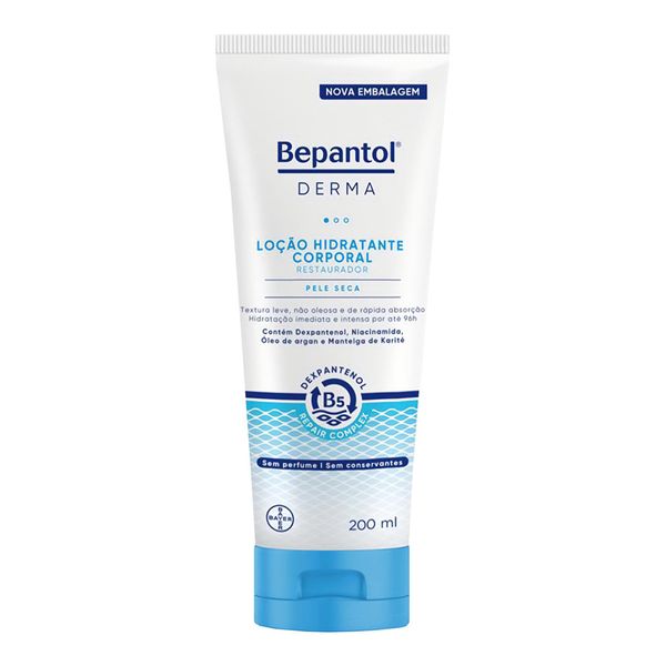 Loção Corporal Diária Bepantol Derma Hidratante Restaurador Pele Seca 200ml