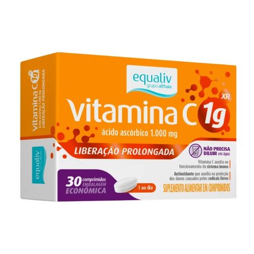 Vitamina C 1g Suplemento Alimentar Equaliv 30cpr