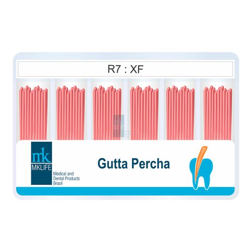 Cone de Gutta Percha Acessório R7/XF 120 Unidades MK Life