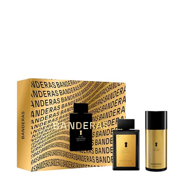 Kit Banderas The Golden Secret Masculino - Eau de Toilette 100ml + Desodorante 150ml Kit