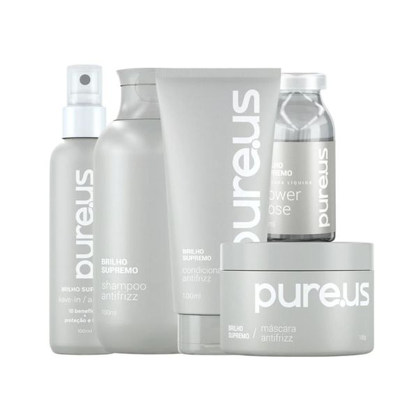 Kit Completo Madamelis Pure Us Antifrizz Hidratação