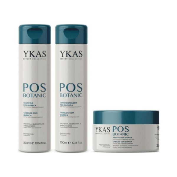 Kit Ykas Pos Botanic (Shampoo + Condicionador + Máscara)