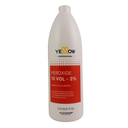Agua Oxigenada Yellow Estabilizada Cremosa 10 Volume 1 Litro
