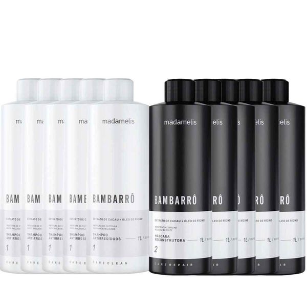 Kit Madamelis Bambarro Escova Progressiva 5 (2 X 1 Litro)