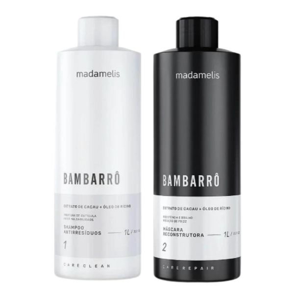 Kit Madamelis Bambarro Escova Progressiva (2 x 1 Litro)