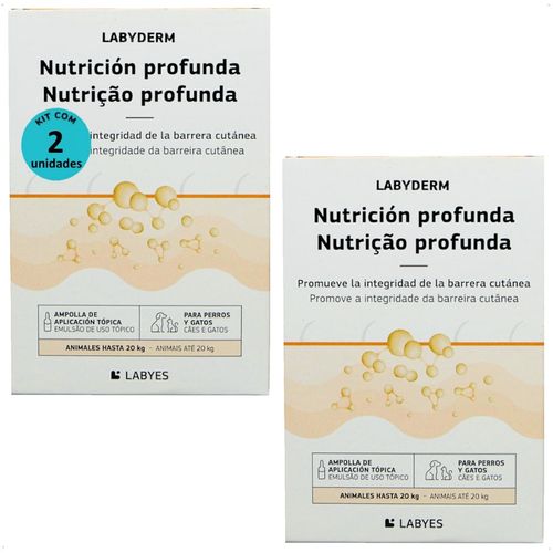 LABYDERM NUTRIÇÃO PROFUNDA 2ML PARA CÃES E GATOS ATÉ 20KG LABYES KIT COM 2 LABYDERM NUTRIÇÃO PROFUNDA 2ML PARA CÃES E GATOS ATÉ 20KG LABYES LABYDERM NUTRIÇÃO PROFUNDA 2ML PARA CÃES E GATOS ATÉ 20KG LABYES KIT COM 2 LABYDERM NUTRIÇÃO PROFUNDA 2ML PARA CÃES E GATOS ATÉ 20KG LABYES
