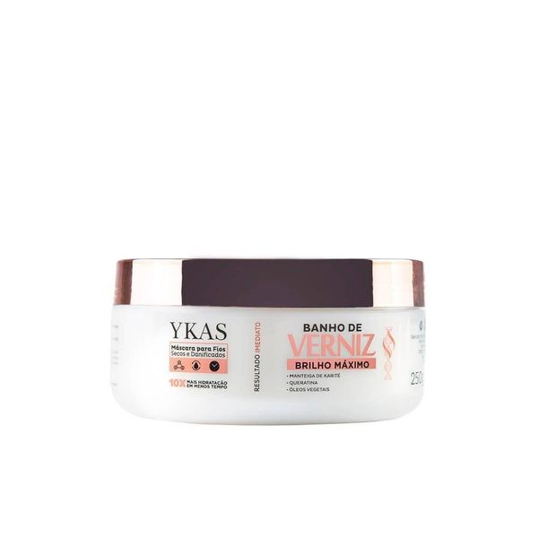 Máscara Ykas Verniz Brilho Máximo 250 g