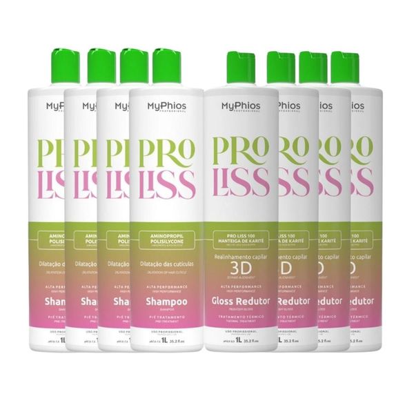 Kit MyPhios ProLiss 4 Realinhamento Capilar 1 Litro