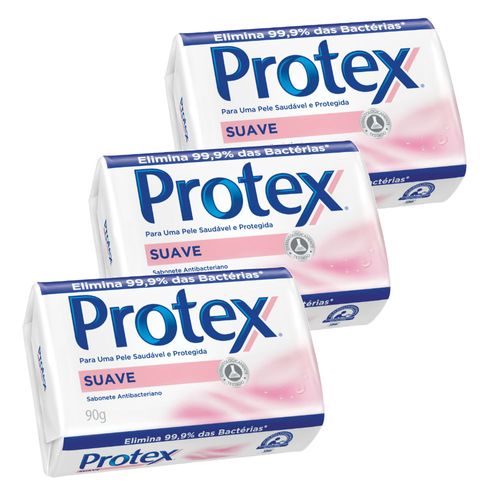 Kit-Sabonete-Protex-Suave-90g-3-Unidades-Drogaria-SP-343501 Kit-Sabonete-Protex-Suave-90g-3-Unidades-Drogaria-SP-343501