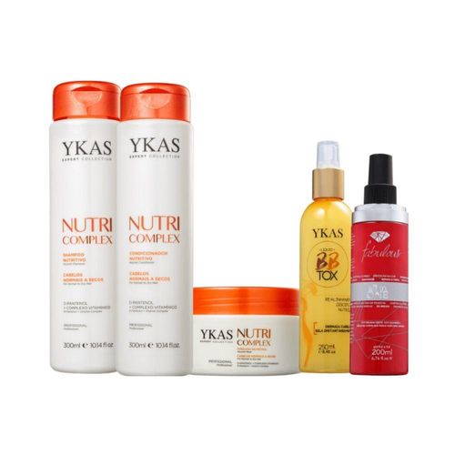 Kit Ykas Nutri Complex Trio Pequeno+ Btx Líquid +All In One