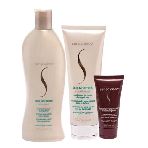 Kit Senscience Silk Moisture Shamp+Cond+Inner Intensif 50 ml