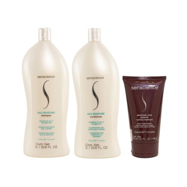 Kit Senscience Silk Moisture Shamp+Cond+Moisture Lock 150ml