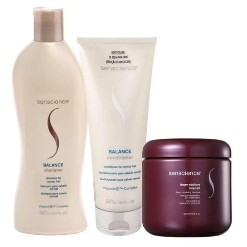 Kit Senscience Balance SalonDuo Inner Restore Intensif 500ml Kit Senscience Balance SalonDuo Inner Restore Intensif 500ml