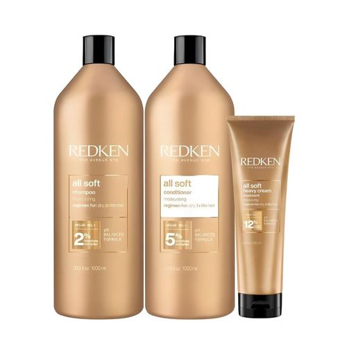 Kit Redken All Soft Shampoo + Condicionador+ Máscara