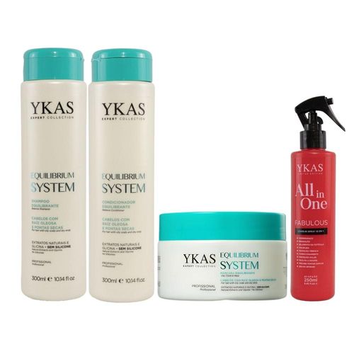 Kit Ykas Equilibrium System Home Completo + Hair All in One