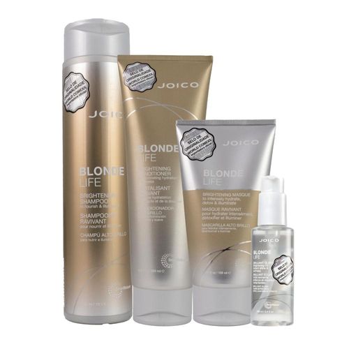 Kit Joico Blonde Life Brilliant Glow Smart Release 4Produtos