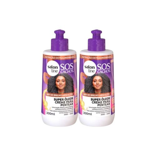 Kit Salon Line S.O.S Cachos Super Oleos 2 Creme 300 ml