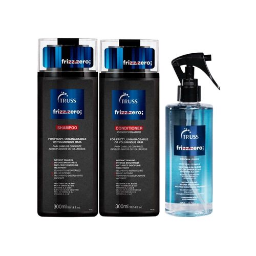 Kit Truss Frizz Zero Shampoo 300ml+Cond 300 ml+Leavein 260ml