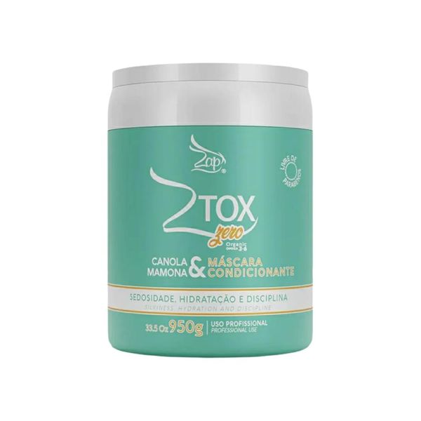 Botox Capilar Zap Ztox Zero Orgânico Canola e Mamona 950 g