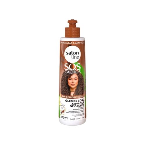 Ativador de Cachos Salon Line SOS Cachos Oleo de Coco 300ml