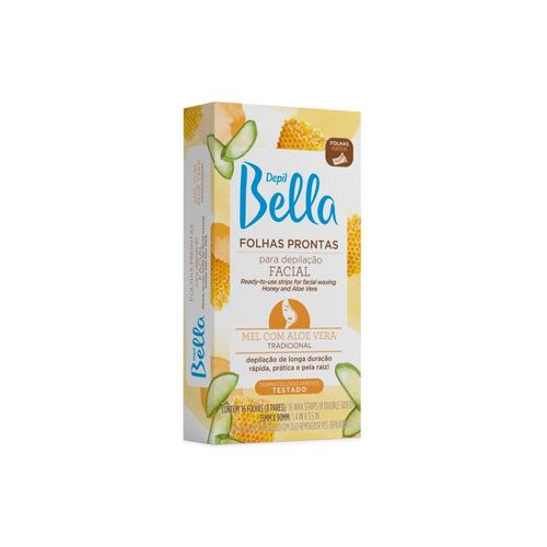 Depil Bella Folhas Depilação Facial Mel com Aloe Vera 16 Un