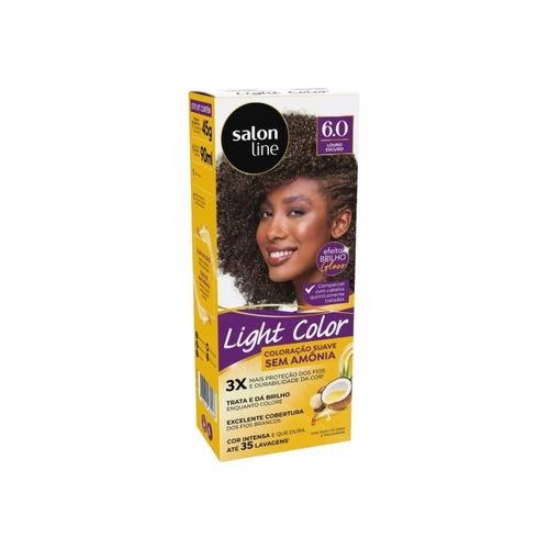 Coloração Salon Line Light Color 6.0 Louro Escuro Coloração Salon Line Light Color 6.0 Louro Escuro