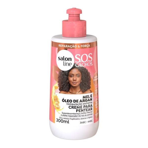 Creme de Pentear Salon Line SOS Cachos Oleo de Argan 300 ml