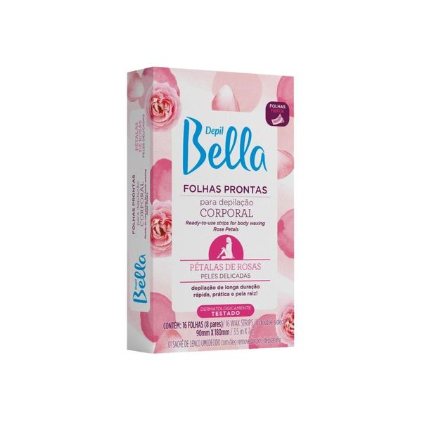 Depil Bella Folhas Depilação Corporal Pétalas de Rosas 16Un